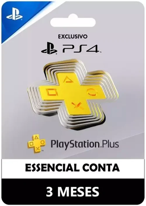 Psn Plus essencial 3 meses PS4 DIGITAL