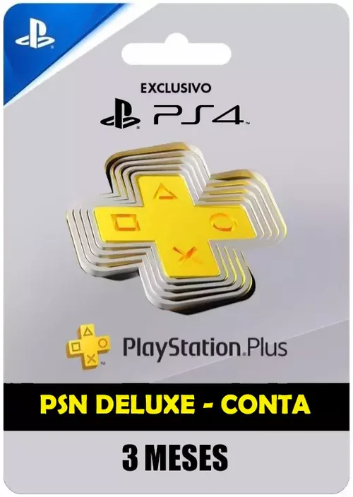 Psn Plus Deluxe 3 meses PS4 DIGITAL